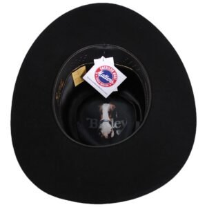 Bailey Western | Dillinger Wool Felt Western Hat | 130136 | under | BLACK