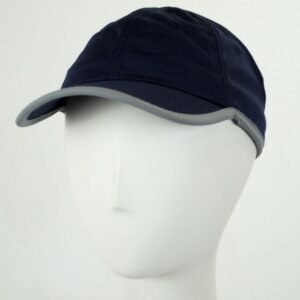 Chic Play | Genie Reflective Open Back Ponytail Baseball Cap | 401406 | front | NAVY BLUE