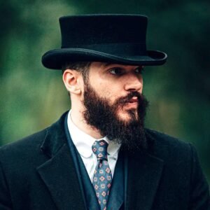 Jaxon Hats | Deadman Wool Felt Top Hat | 193901 | lsmone | BLACK