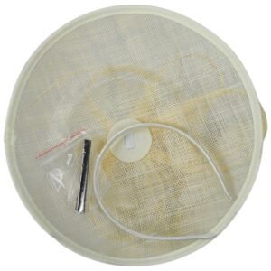 Jeanne Simmons | Anillo Sinamay Straw Fascinator Dress Hat | 120707 | under | NATURAL