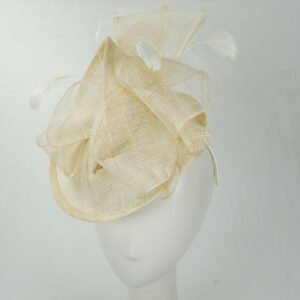 Jeanne Simmons | Isabelle Sinamay Straw Fascinator Hat | 120764 | profile | NATURAL