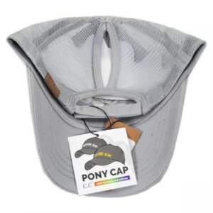 C.C PonyCaps | High Ponytail Rose All Day Mesh Adjustable Baseball Cap | 223105 | under | GREY