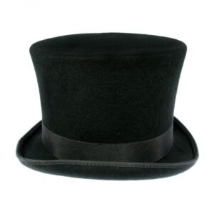 Jaxon Hats | Victorian Wool Felt Top Hat - Black | 193900 | front | BLACK