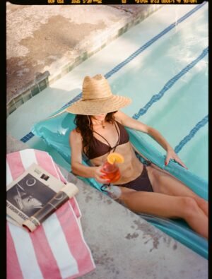 BRIXTON HATS | Bells II Palm Leaf Straw Lifeguard Hat | 128340 | lsfone | TAN