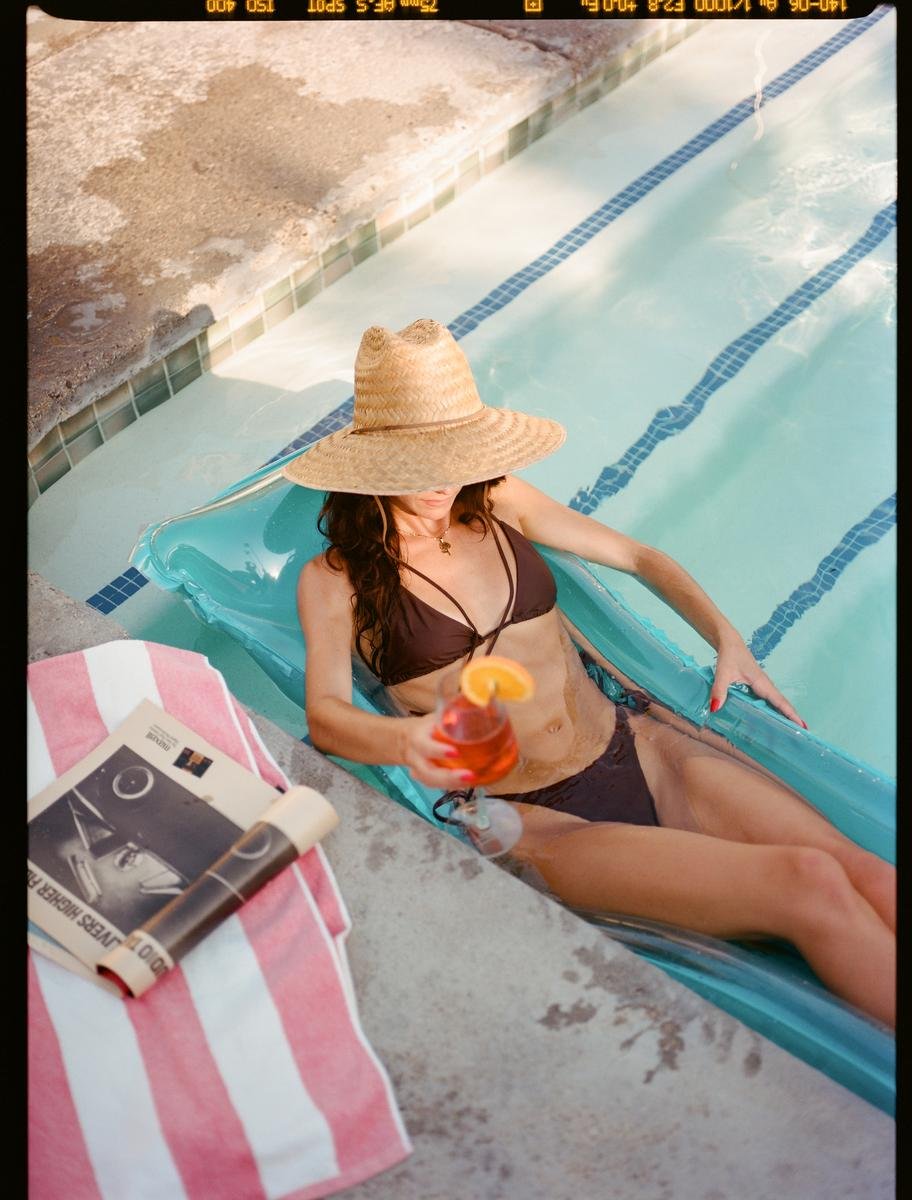 BRIXTON HATS | Bells II Palm Leaf Straw Lifeguard Hat | 128340 | lsfone | TAN