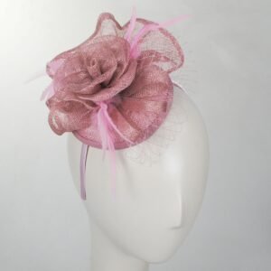 Jeanne Simmons | Mavis Fascinator Hat | 120720 | front | PINK
