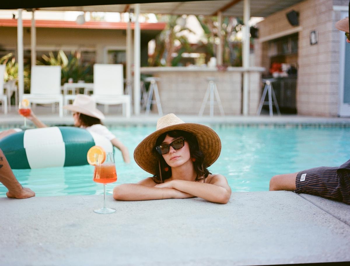 BRIXTON HATS | Bells II Palm Leaf Straw Lifeguard Hat | 128340 | lsmone | TAN