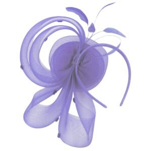 Kathy Jeanne | Pluma Horsehair Mesh Fascinator Hat | 122438 | under | LILAC