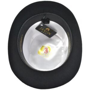 Jaxon Hats | Mid Crown Wool Felt Top Hat | 193700 | under | BLACK
