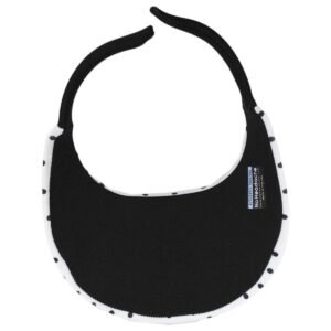 No Headache | Dots Midsize Visor | 195905 | under | DOT WHITE N BLACK