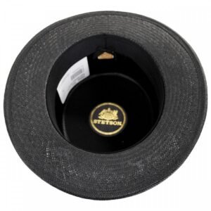 Stetson | Keeneland Shantung Straw Skimmer Hat | 127003 | under | BLACK