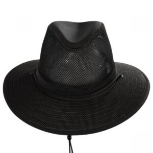 Henschel | Aussie Mesh Packable Hat | 140341 | front | BLACK