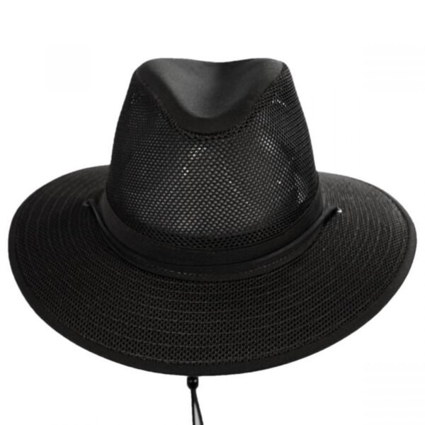 Henschel | Aussie Mesh Packable Hat | 140341 | front | BLACK