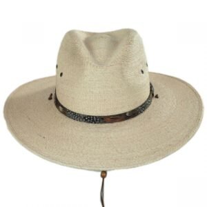 Stetson | Cumberland Palm Leaf Straw Aussie Hat | 126979 | front | TOASTED PALM
