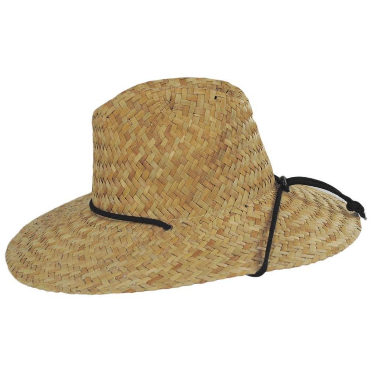 BRIXTON HATS | Parsons Palm Leaf Straw Lifeguard Hat | 128350 | profile | TAN
