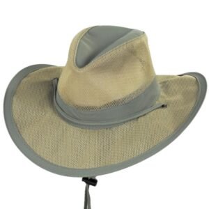 Dorfman Pacific | Supplex Aussie Hat | 400222 | lead | FOSSIL