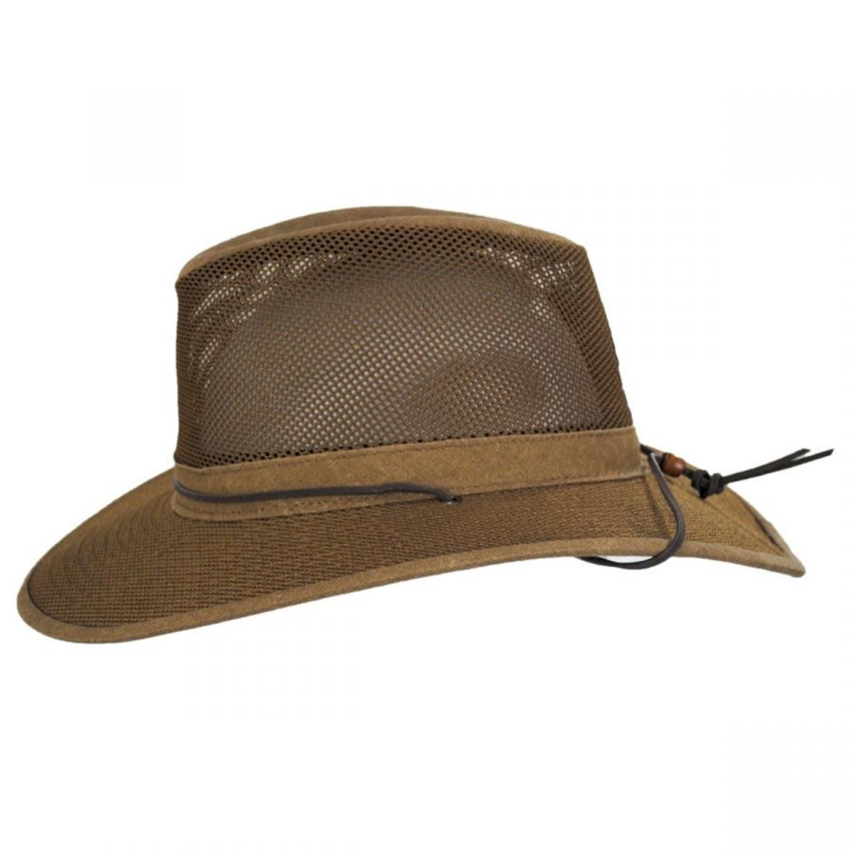 Henschel | Mesh Aussie Grande 3.5 Inch Brim Hat | 140343 | profile | EARTH