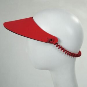 The Incredible Sunvisor | Springlace Solid Sunvisor | 196351 | profile | RED