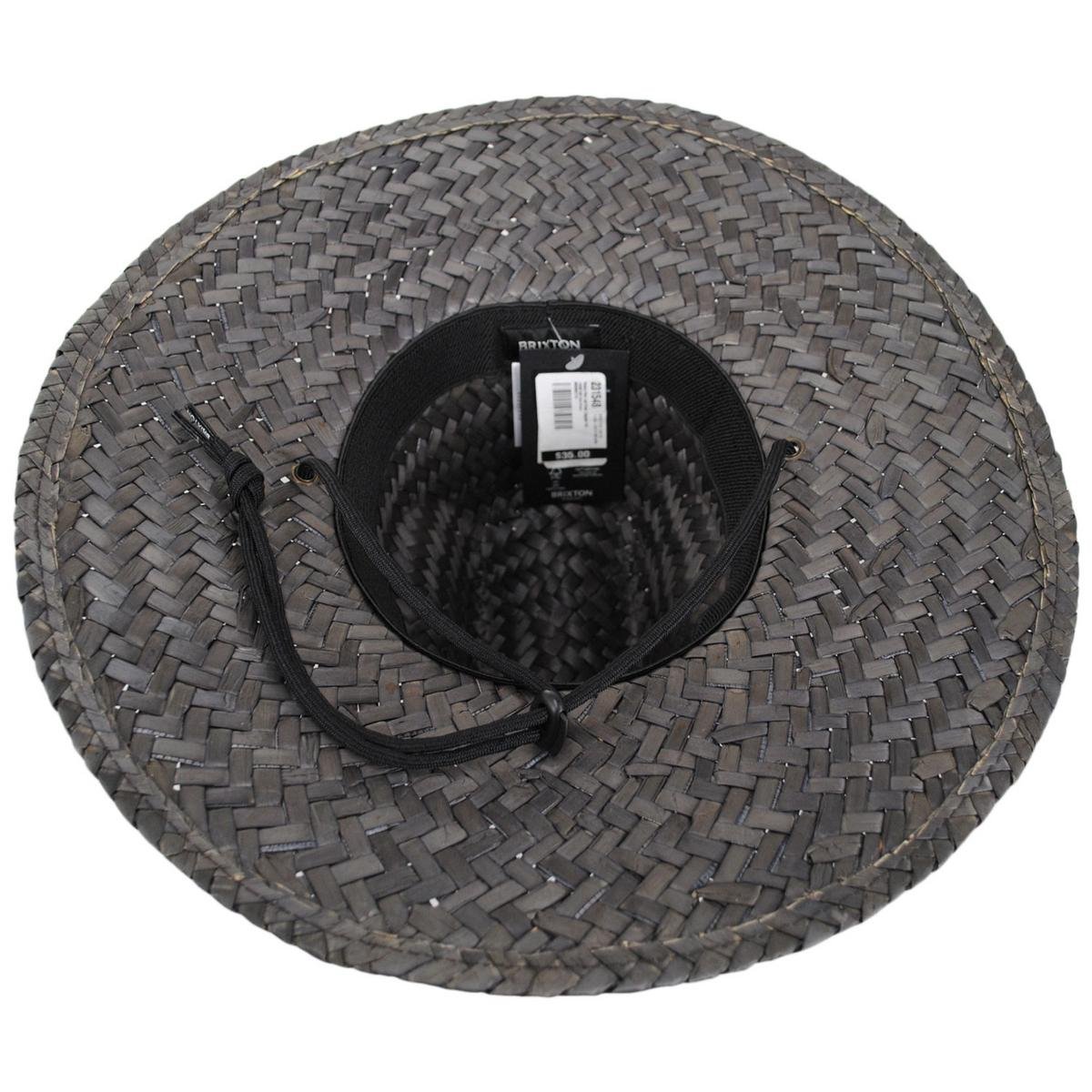 BRIXTON HATS | Parsons Palm Leaf Straw Lifeguard Hat | 128350 | under | DEEP BROWN