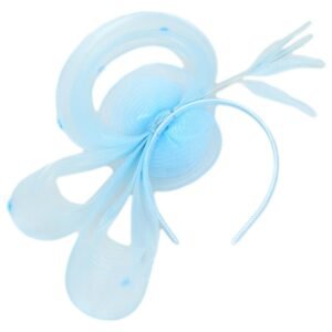 Kathy Jeanne | Pluma Horsehair Mesh Fascinator Hat | 122438 | under | ICE BLUE