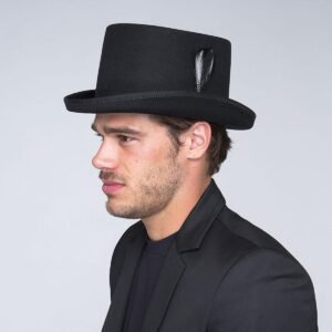 Bailey 1922 | Heritage Ice Wool Felt Top Hat | 130001 | lsmtwo | BLACK