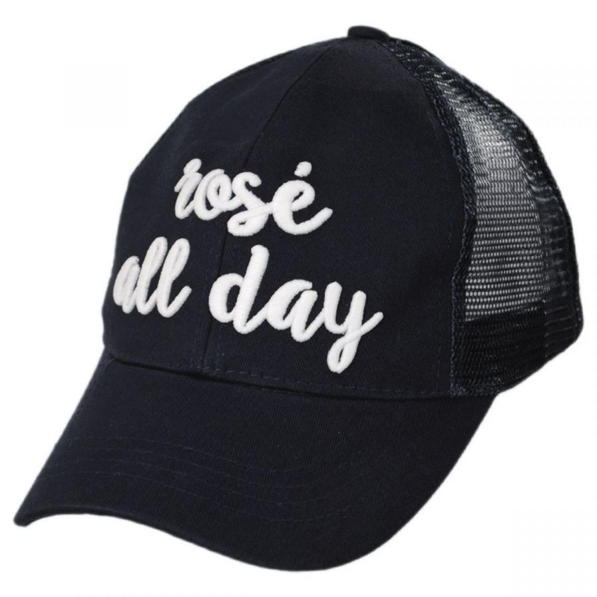 High Ponytail Rose All Day Mesh Adjustable Baseball Cap