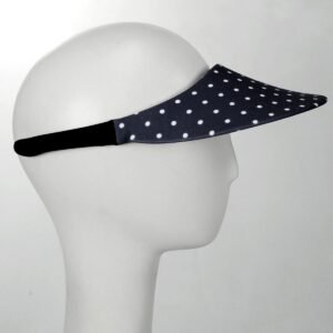 No Headache | Dots Midsize Visor | 195905 | profile | DOT BLACK N WHITE