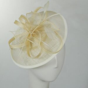 Jeanne Simmons | Anillo Sinamay Straw Fascinator Dress Hat | 120707 | profile | NATURAL